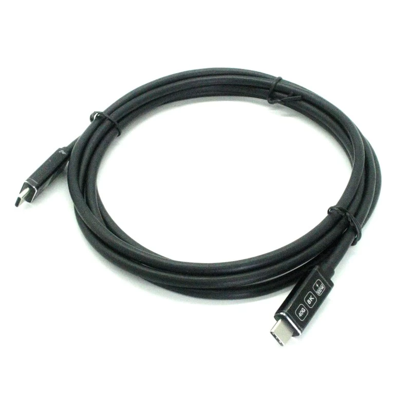 Chine PD100W 40 Gbps USB Type-C Mâle de type Cable mâle de type C - Video 8K, fabricant de Thunderbolt compatible et certifié ISO fabricant