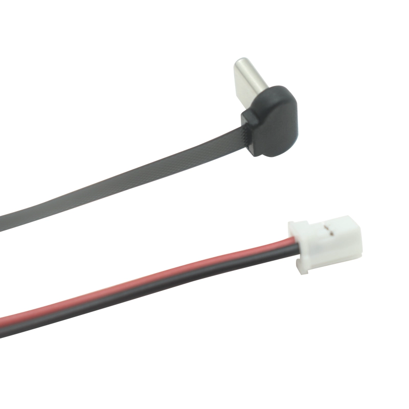 90° Type-CM 转 JST PA 2P 端子线（带 FPC）—— 定制柔性连接线 | 中国制造商