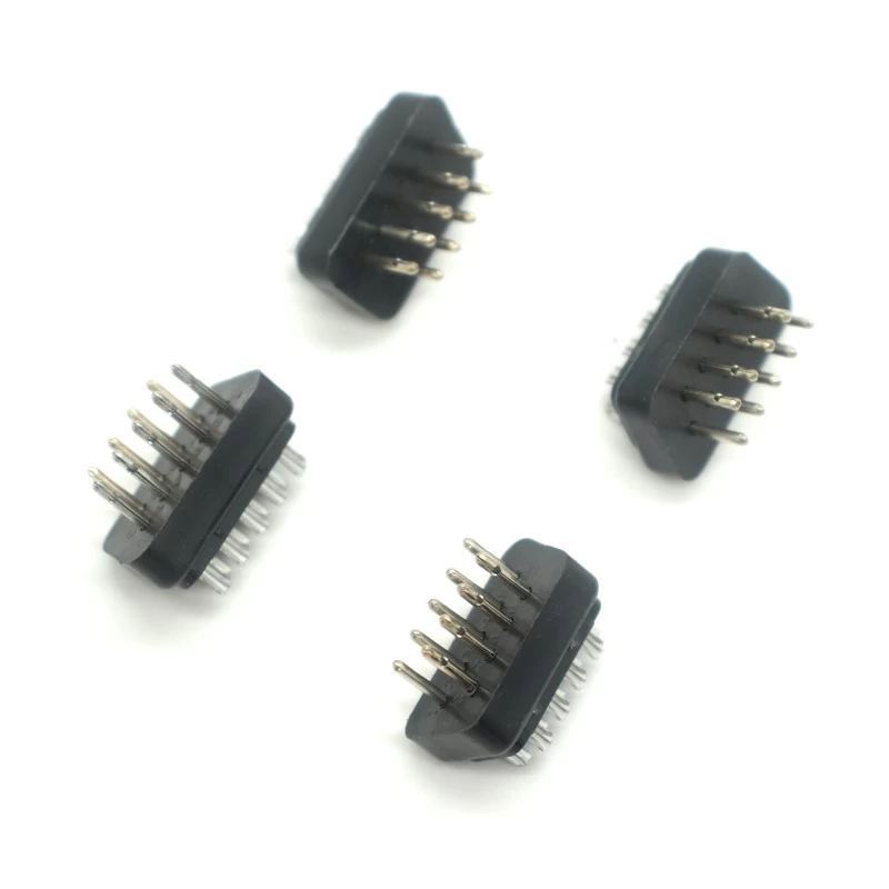 中国 金メッキピンを備えたDB9オスコネクタインサート、ブラック絶縁体 -  ISO 9001およびISO 13485認定メーカー メーカー
