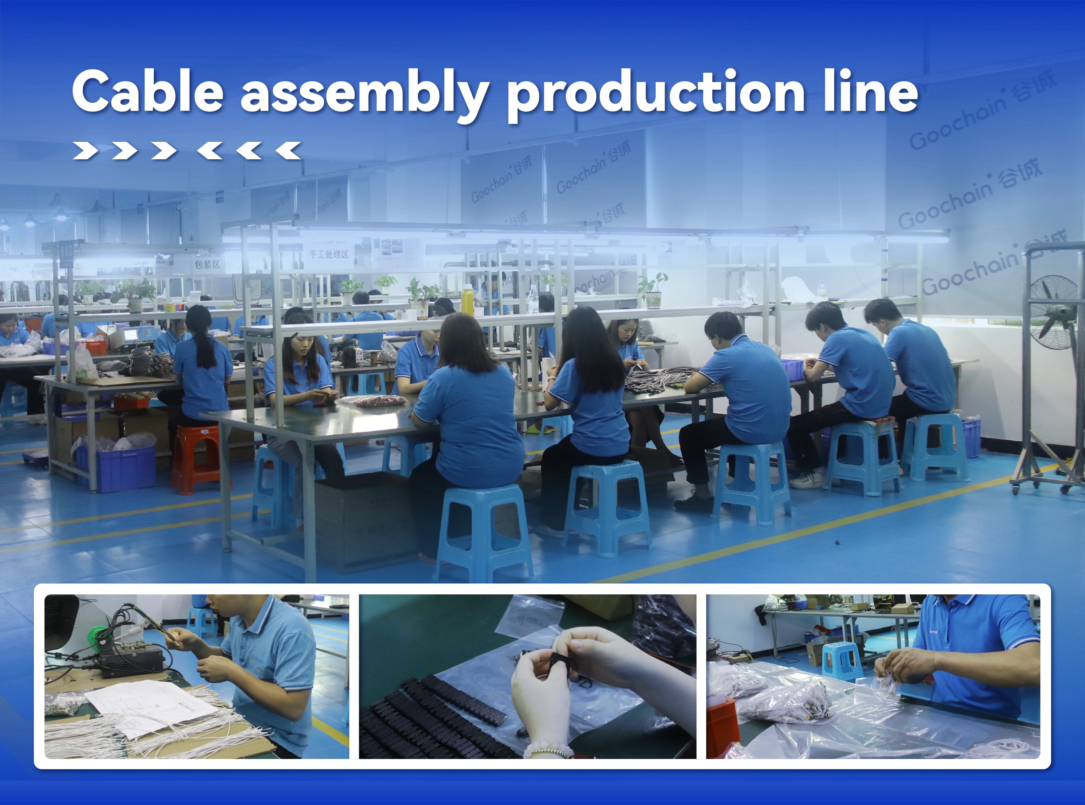 Linea di produzione di assemblaggio di cavi