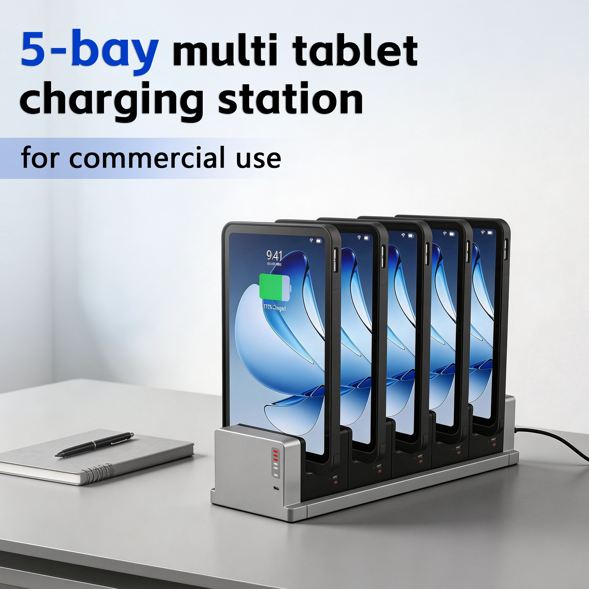 Wat is een 5-bay laadstation voor meerdere tablets en waarom steeds meer bedrijven kiezen voor op maat gemaakte laadoplossingen