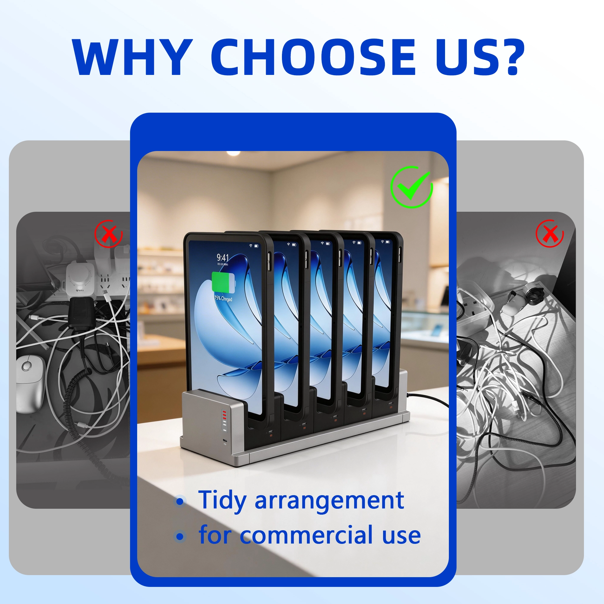 China 5-Bay Multi Tablet Charging Station for Retail, POS and Shared Device Charging manufacturer