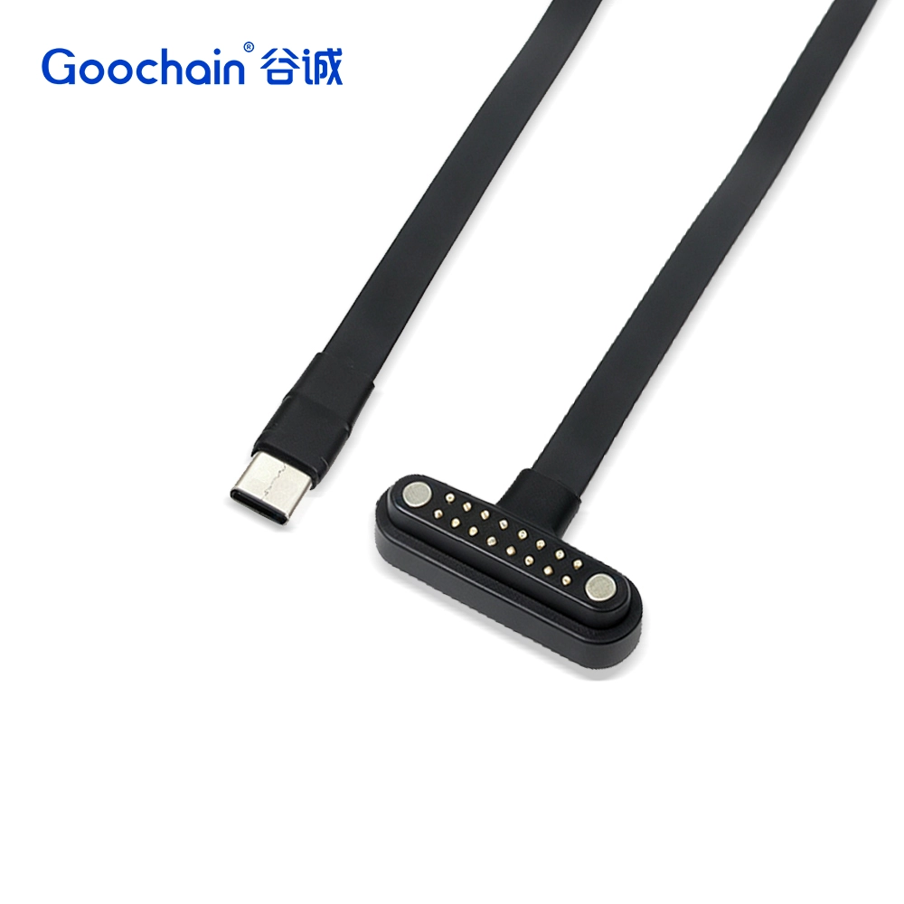 China Cabo magnético USB 3.1 de 10 Gbps com mola para USB tipo C | Carregamento de alta velocidade e transferência de dados Fabricante OEM/ODM fabricante