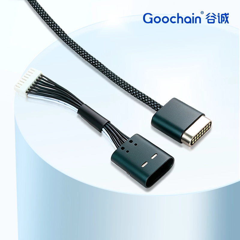 China Cabo de dados e carregamento magnético USB3.1 personalizado de 10 Gbps tipo C a 16 pinos Pogo Pin | Fabricante de cabo OEM Pogo Pin fabricante