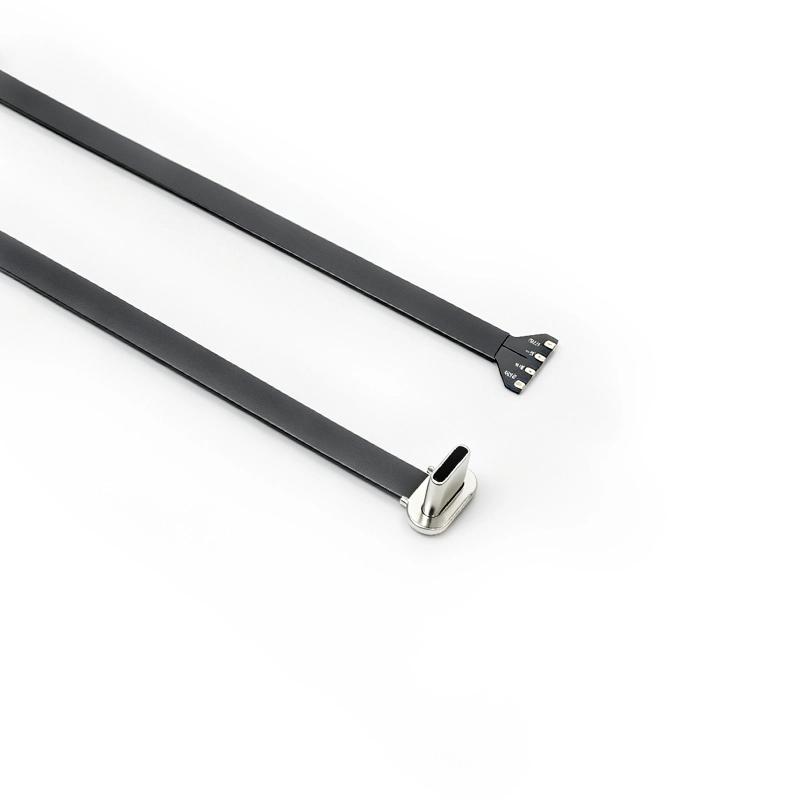 중국 90도 USB 유형 C 수 - 4핀 납땜 가능 접점 FPC 케이블 | 맞춤형 전자제품용 직각 USB-C 유연한 평면 케이블 제조업체