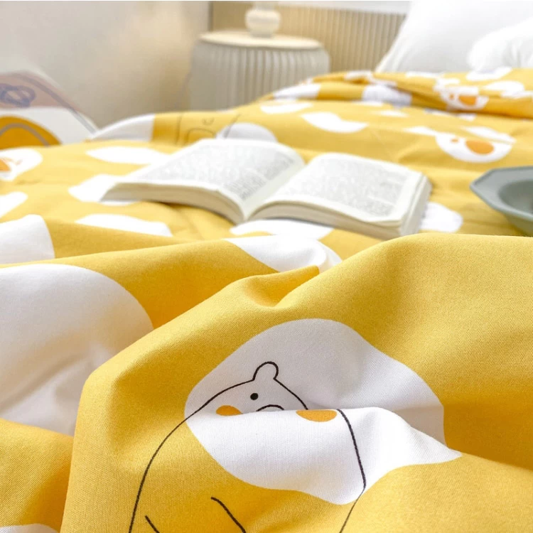 الصين المنسوجات المنزلية طباعة السرير انتشار لحاف مبطن البوليستر لحاف غرفة نوم البائع الصانع