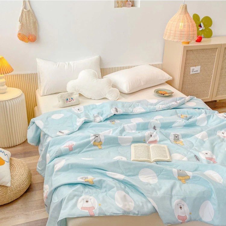 China Light Comfortable Cloud Like Washable Quilted Queen Size Bedding Quilt Custom manufacturer