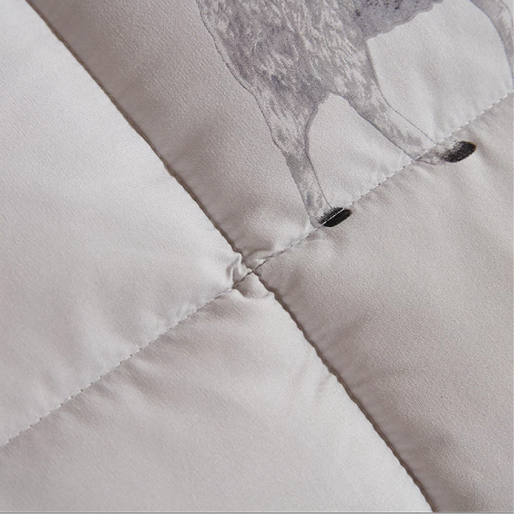 China Hotel Sheep Pattern Wool Filled Comforter Factory manufacturer