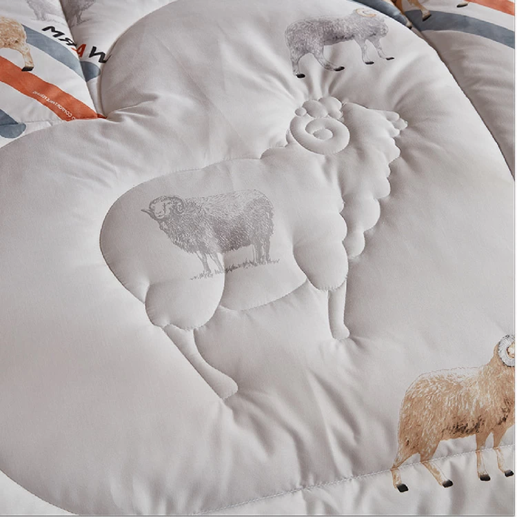 China Quilted Anti-Mite Wool Comforter Factory manufacturer