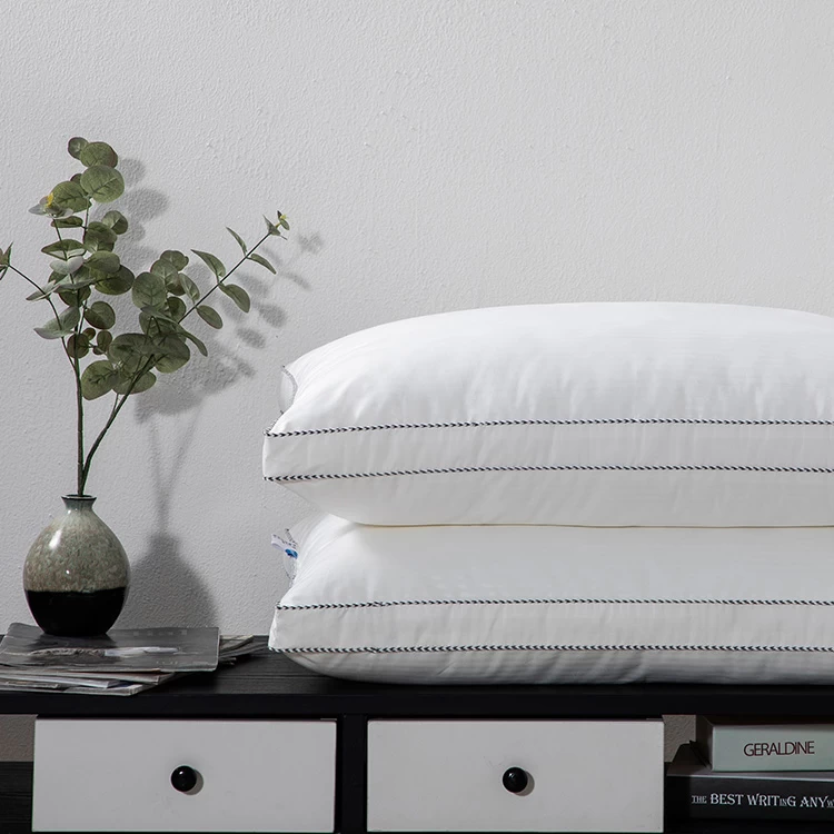 China Firm Stain-Resistant Hypoallergenic Low Polyester Hotel Pillow Vendor manufacturer