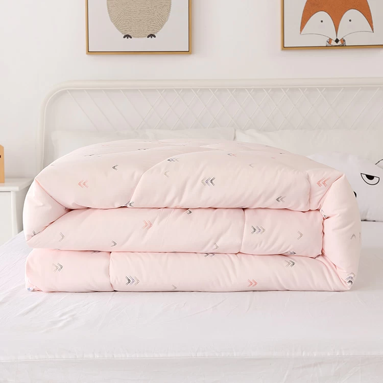 China Anti-Bacterial Quilted Duvet Winter Soy Fiber Quilt China Printed Soybean Fiber Comforter Wholesale manufacturer
