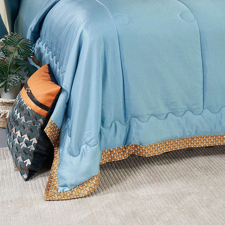 中國 夏季涼爽羽絨被柔軟絎縫薄毯子羽絨被萊賽爾毯子絎縫夏季被子供應商 製造商