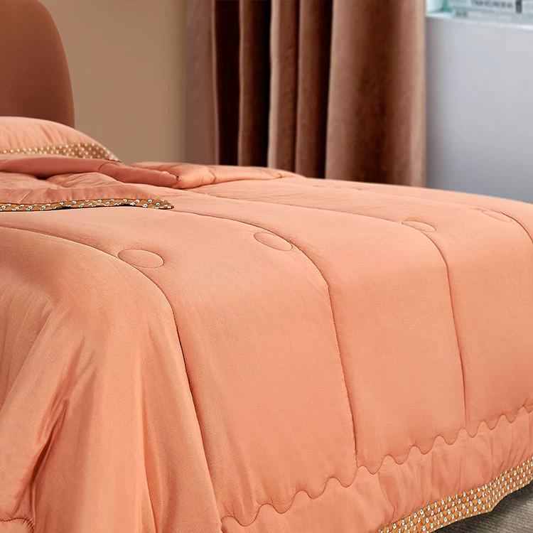 中國 豪華抗菌防螨天絲柔軟床上用品防過敏絎縫夏季被子供應商 製造商