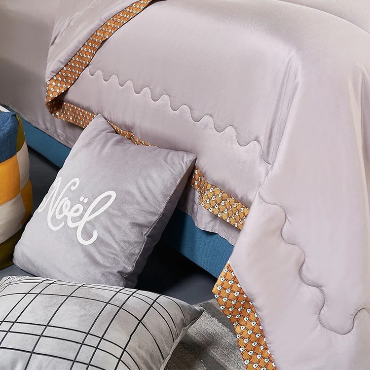 China Oem King Size Tencel Fabric Summer Bed Quilt Wholesale China Tencel Summer Quilt Manufacturer manufacturer