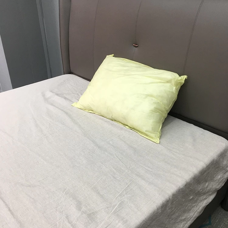 China Fluffy Hypoallergenic Down Alternative Bed Disposable Non Woven Pillow Manufacturer manufacturer