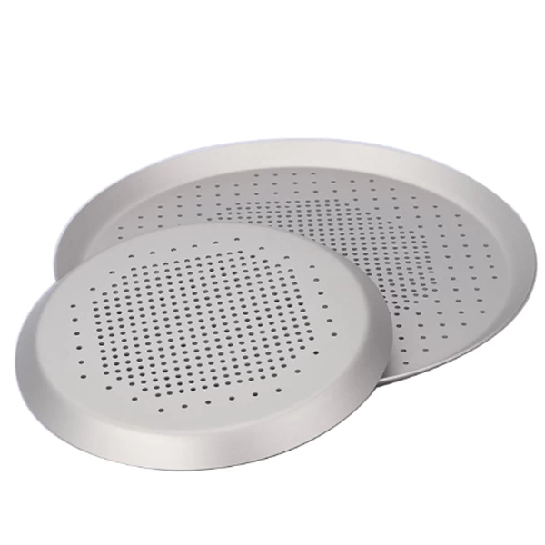 Fabricants de plaques de cuisson à pizza perforées multi-tailles Chine Plaque à pizza en aluminium avec trous