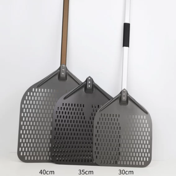 30cm 35cm 40cm Pizza Pelle Chine Fournisseurs aluminium anodisé dur Pizza Peel avec poignée amovible en métal