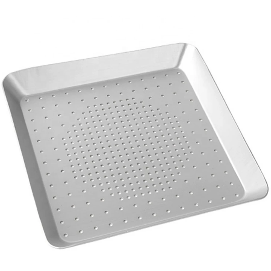 8-16 Inch Square Perforated Pizza Pan Bakeware Sheet Tray Food Grade Aluminum Pizza Oven