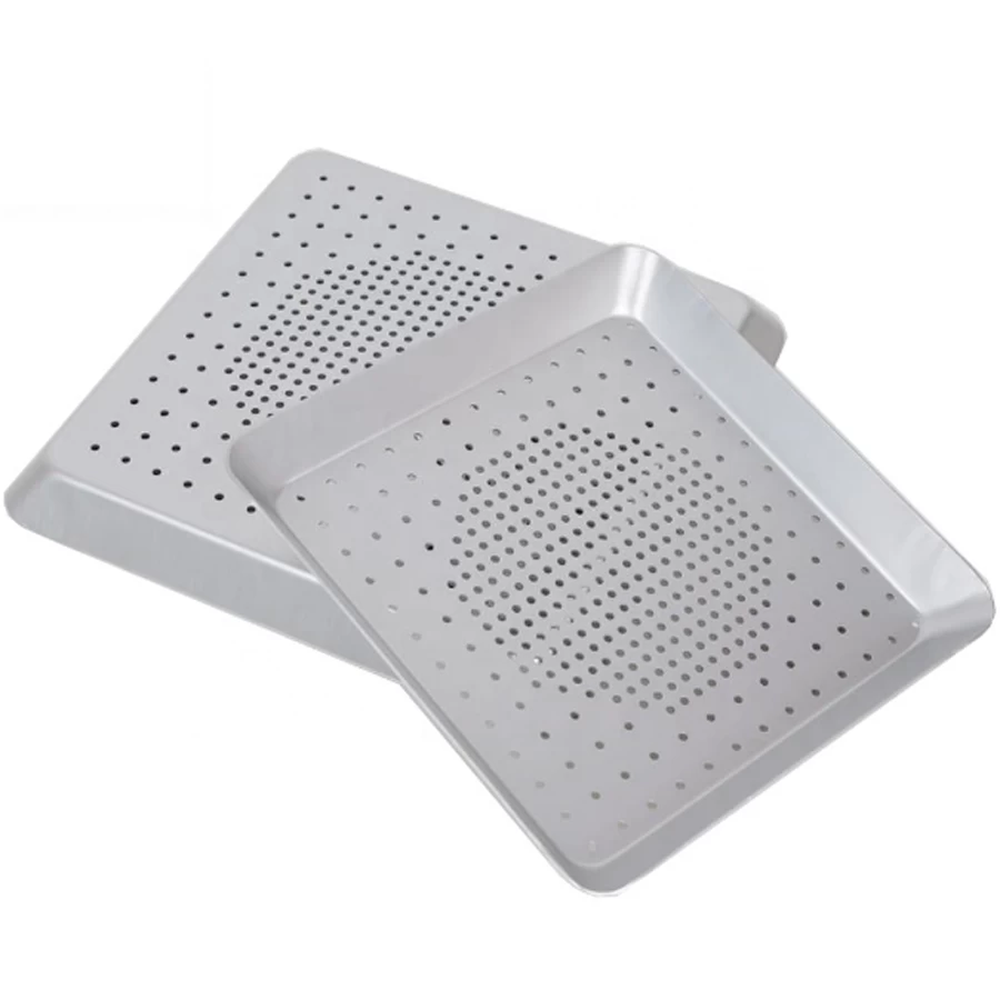 8-16 Inch Square Perforated Pizza Pan Bakeware Sheet Tray Food Grade Aluminum Pizza Oven