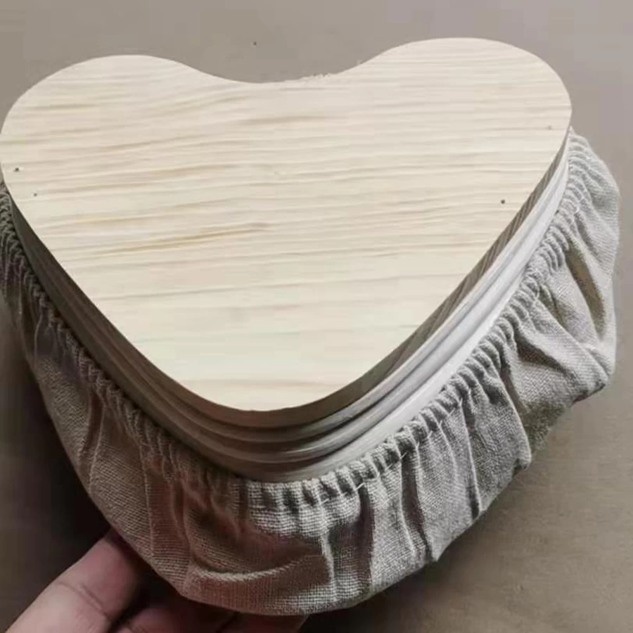 Heart Shape Bread Proofing Basket Natural Wicker Flour Bread Baneton Baking Basket With Liner