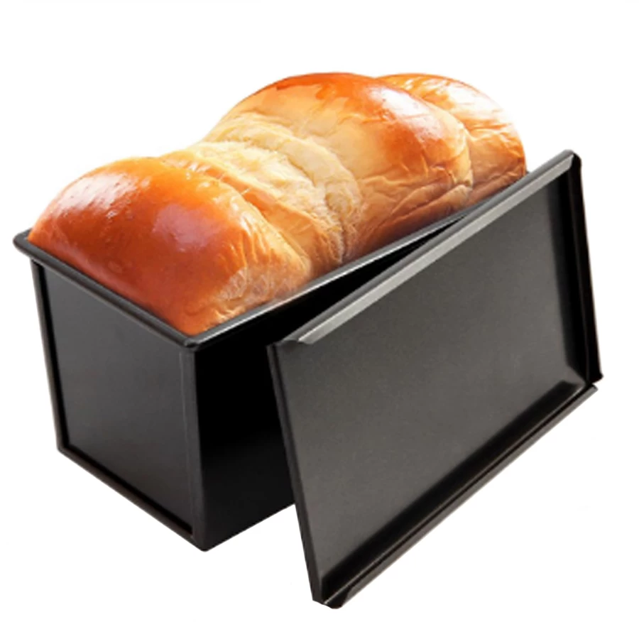 Strumenti di cottura per la casa Fornitore di stampi per toast antiaderenti 450 g 750 g 1200 g Scatola per toast con coperchio