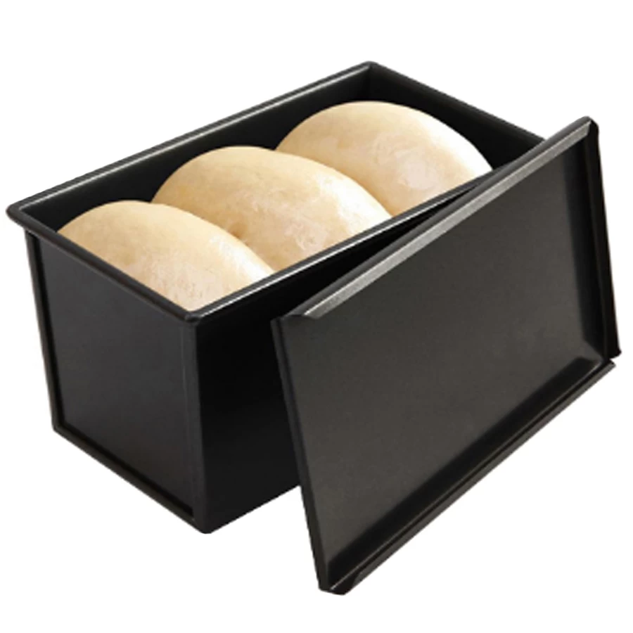 Strumenti di cottura per la casa Fornitore di stampi per toast antiaderenti 450 g 750 g 1200 g Scatola per toast con coperchio
