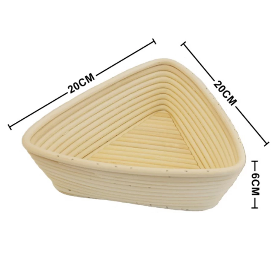 Triangolo Artisan Pane Starter Kit Fodera per cesto a prova di vimini naturale