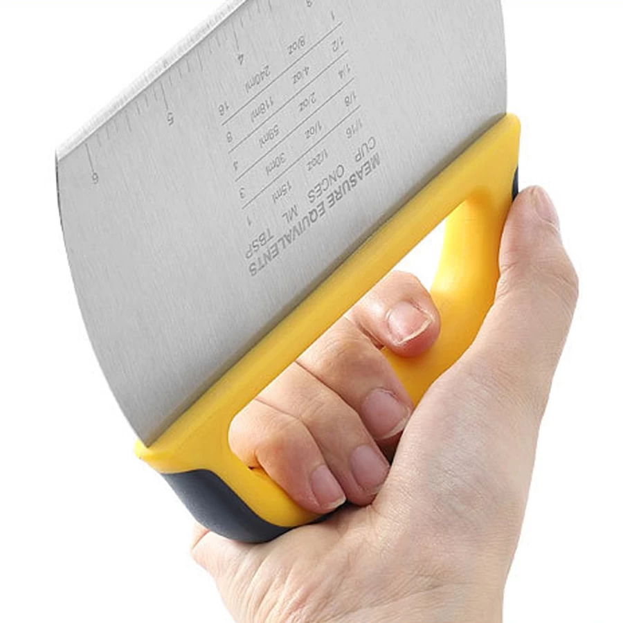 Tritatutto multifunzionale per raschietto per pasta in metallo per uso alimentare con bilancia per taglierina in acciaio inossidabile