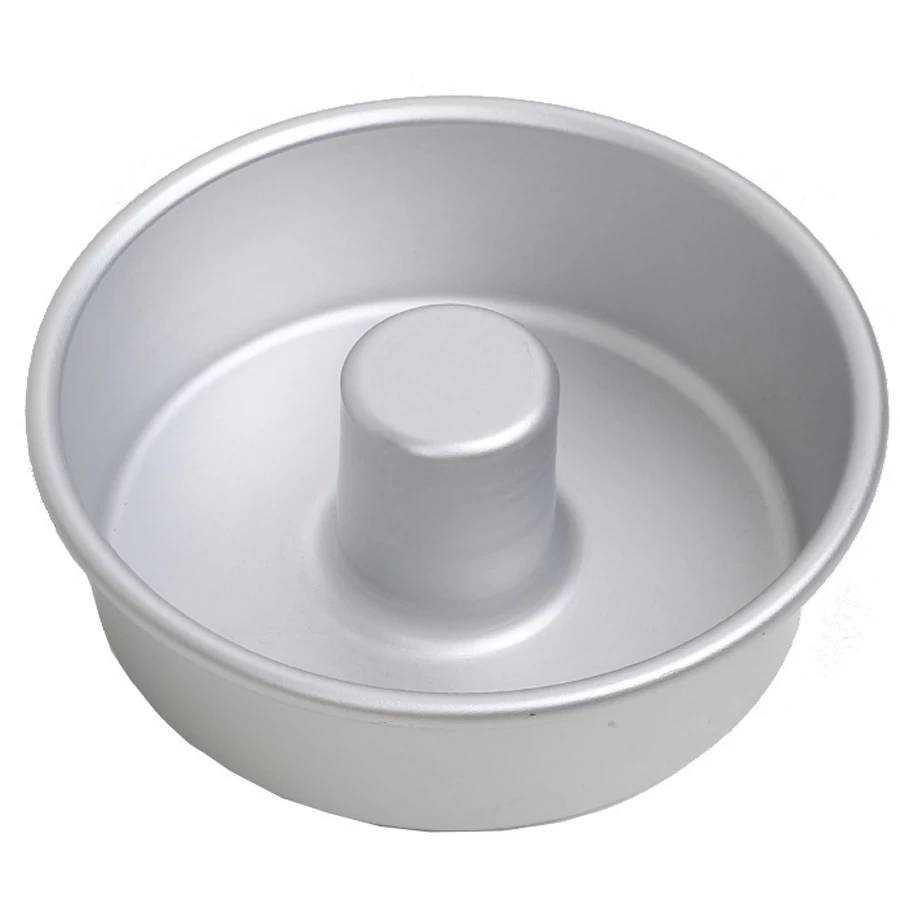 Moldes de pan de frijol jumby danés de aluminio estriado redondo, molde antiadherente, bandeja para hornear pasteles