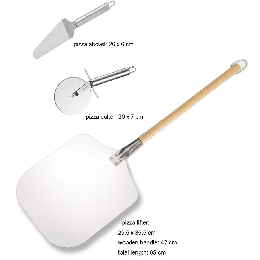 Baking Tool Rolls Cut Pizza Non-Stick Handle Round Pizza Roller Cutter Household Safety Stainless Steel Pizza Lifter