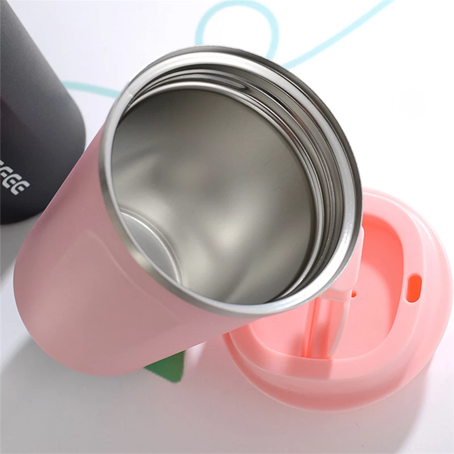 Tazza termica ecologica in acciaio inossidabile Bicchiere da vino personalizzato a doppia parete con coperchio Cannuccia Coperchi per tazze da caffè Termos riutilizzabili da 20 once Acqua
