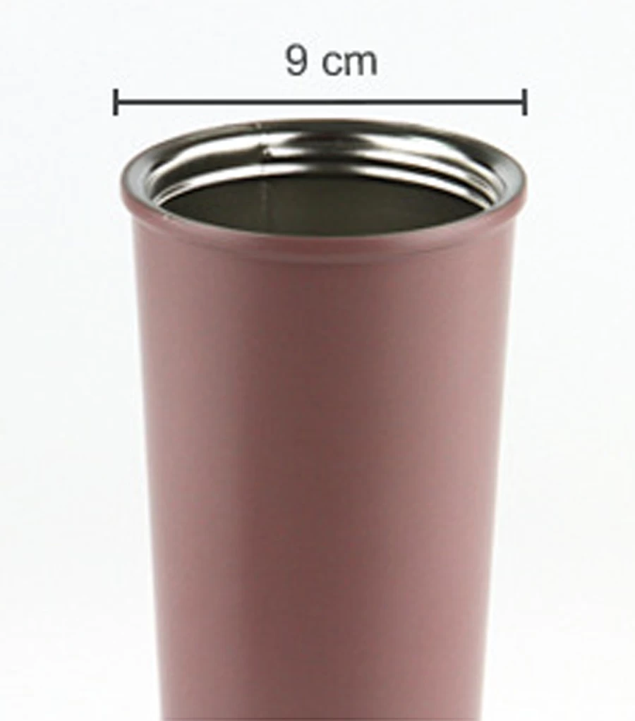 304 SS Nuevo diseño Reutilizable Sin asa Aislamiento al vacío Tazas para beber café para niñas con pajita