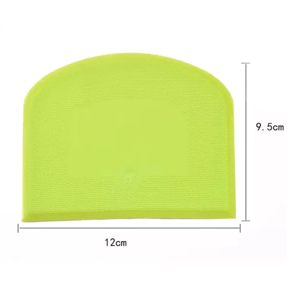 Cortador de masa de silicona seguro para alimentos semicírculo Raspador de plástico Pan Panadero casero Accesorios Harina Masa
