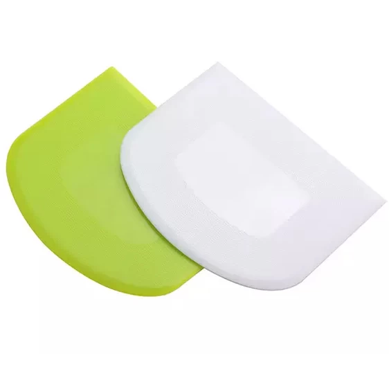 Cortador de masa de silicona seguro para alimentos semicírculo Raspador de plástico Pan Panadero casero Accesorios Harina Masa