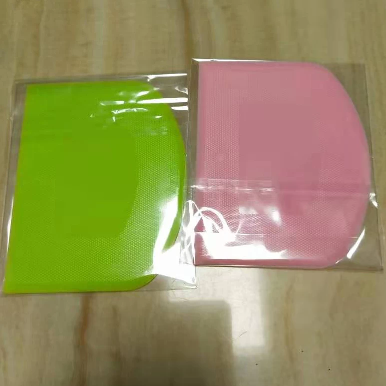 Cortador de masa de silicona seguro para alimentos semicírculo Raspador de plástico Pan Panadero casero Accesorios Harina Masa