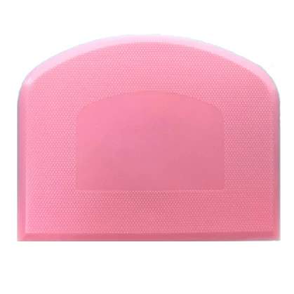 Cortador de masa de silicona seguro para alimentos semicírculo Raspador de plástico Pan Panadero casero Accesorios Harina Masa