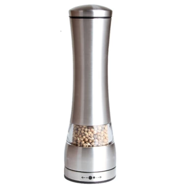 China Premium Manual Spice Grinder Adjustable Ceramic Stainless Steel Salt and Pepper Grinder Mill manufacturer