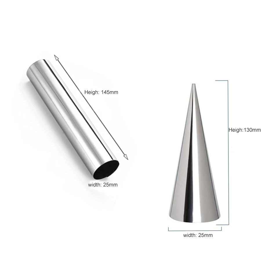Customs Round Shape Divided Cake Pans Stainless Steel Pouching Tower Tart Molds For Baking - COPY - mfvgh6