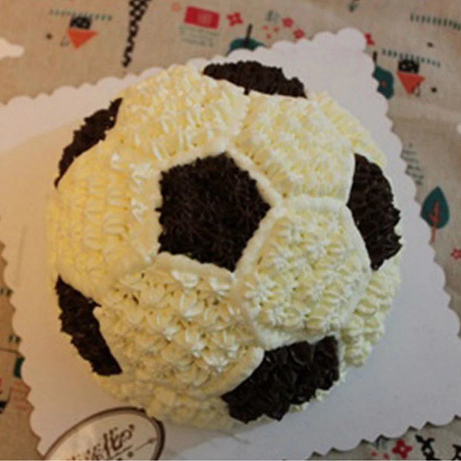 Mousse de círculo de fútbol de baloncesto de molde para hornear de postre de chocolate saludable de 8 pulgadas