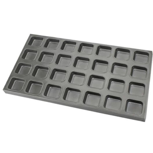 DIY pastel pan molde ecológico antiadherente 28 Uds cuadrado Cupcake moldes Muffin horno hornear molde