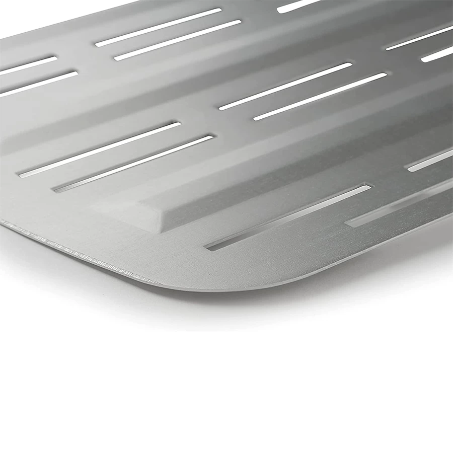 Plateaux de pâte à pizza en bois en aluminium anodisé de restaurant de 14 pouces