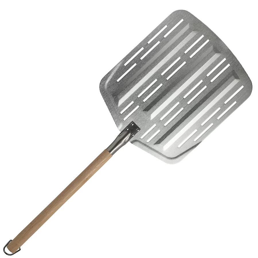 Plateaux de pâte à pizza en bois en aluminium anodisé de restaurant de 14 pouces