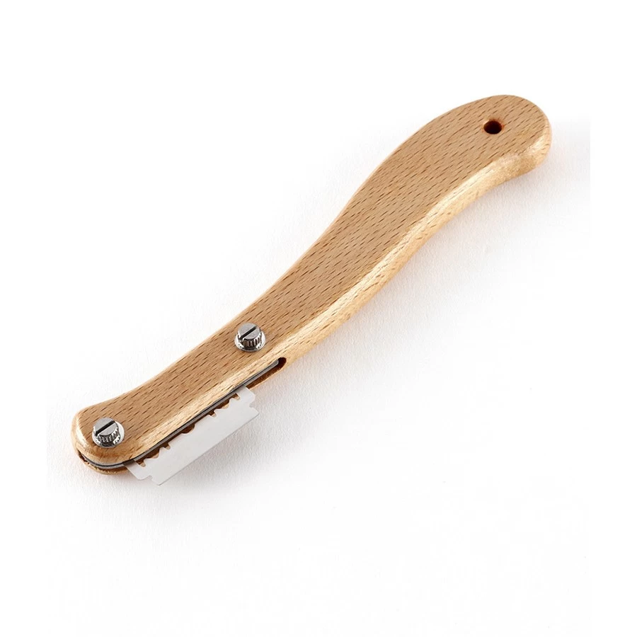 Cuisine réglable bricolage accessoires de cuisson outils PP couverture manche en bois couteau à pain boiteux