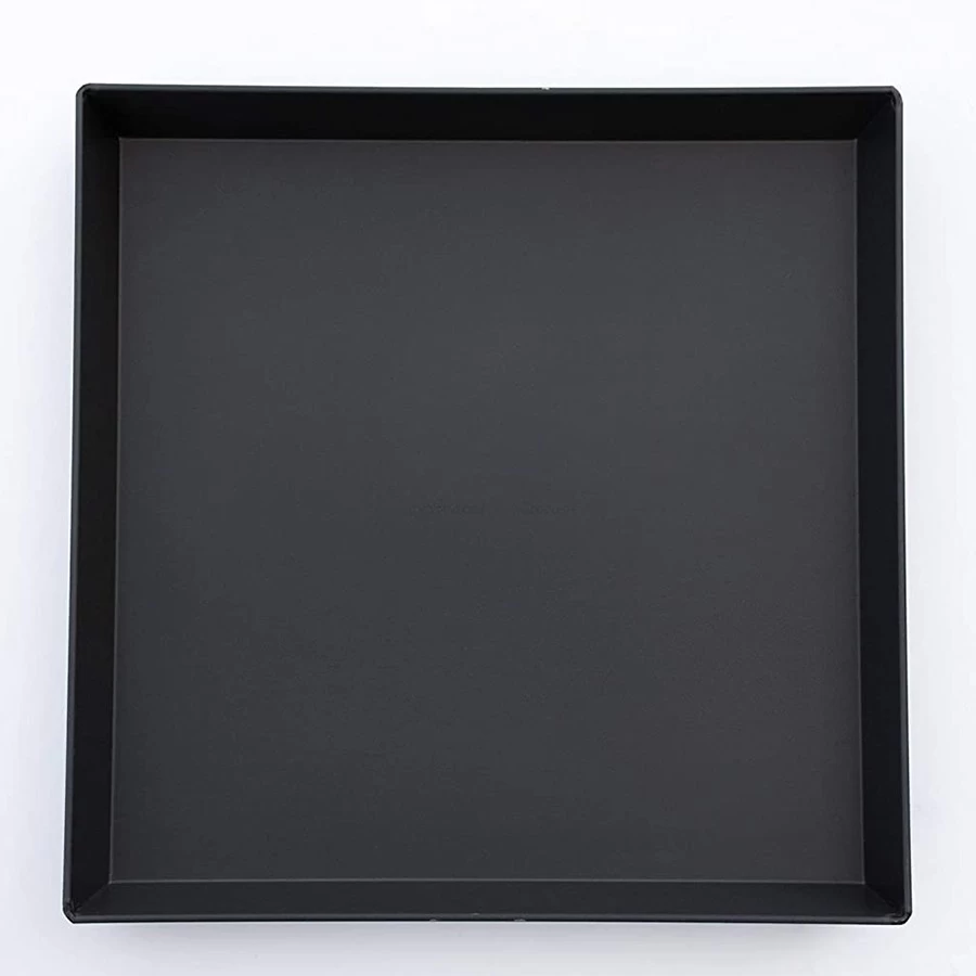 Plato hondo de cerámica de 9 pulgadas, horno tostador Rectangular de acero y aluminio, sartén más profunda para Pizza estilo Detroit pesado