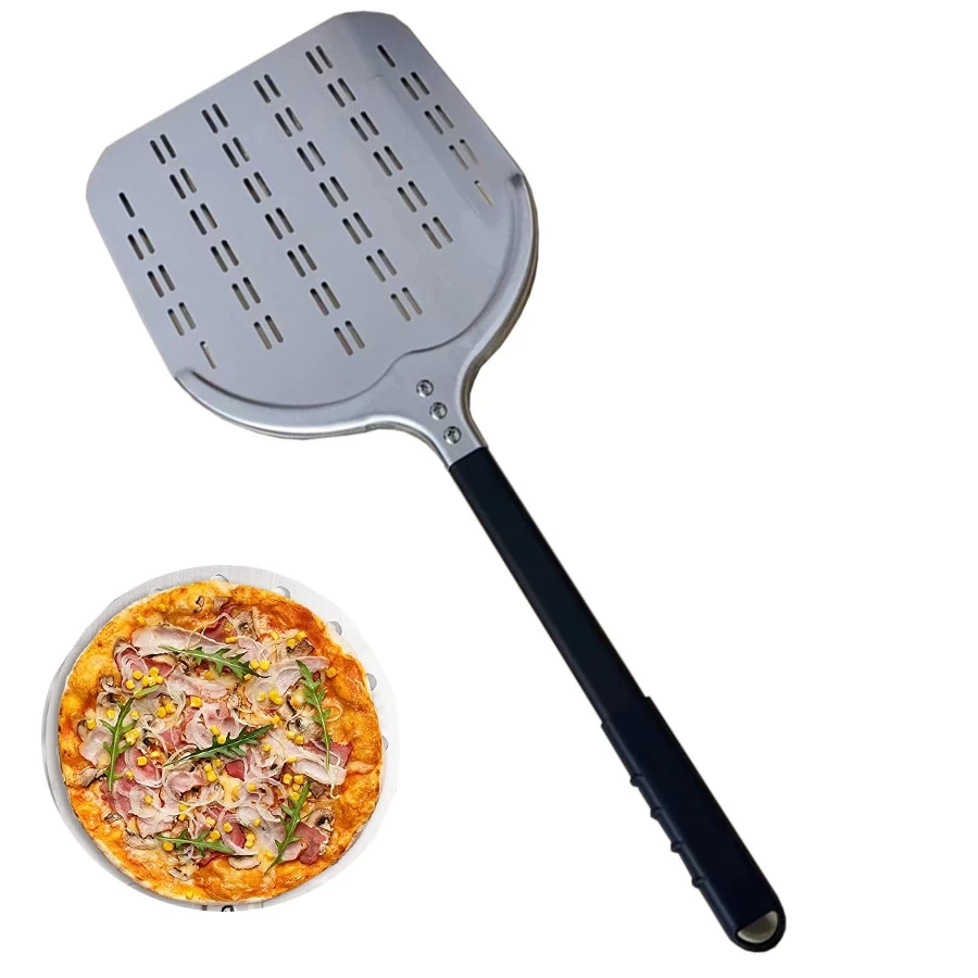 China 12/13/14/16 Inch Kitchen Long Flat And Round Adjustable Handle Elastic Square Pizza Spade manufacturer
