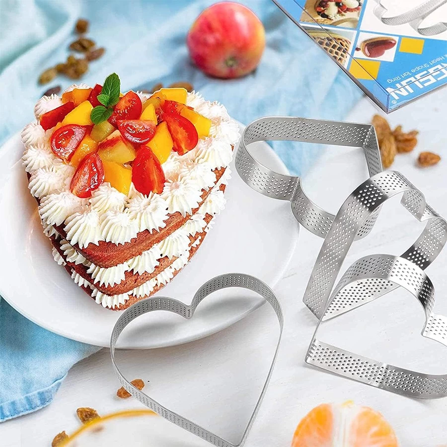 Kitchen Strawberry Chocolate Mousse Moulds French Tart Baking Set