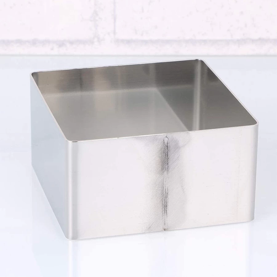 Aluminum Alloy 6 Inch Adjustable Deep Moule carre a gateau