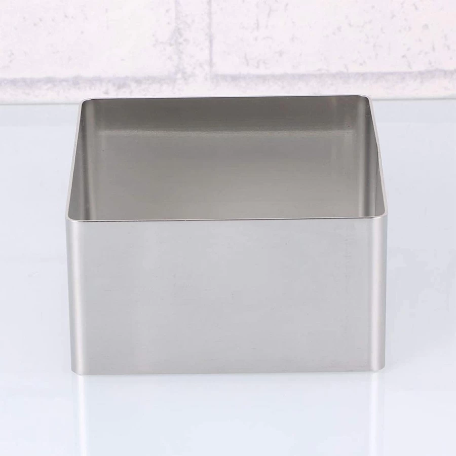 Aluminum Alloy 6 Inch Adjustable Deep Moule carre a gateau