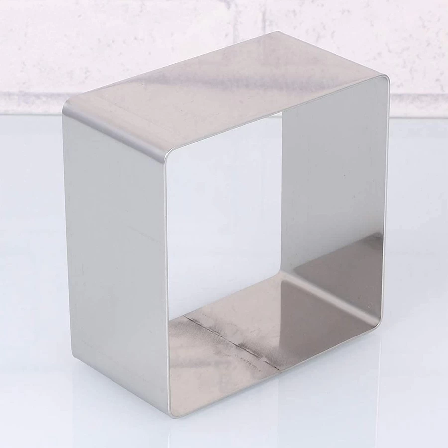 Aluminum Alloy 6 Inch Adjustable Deep Moule carre a gateau