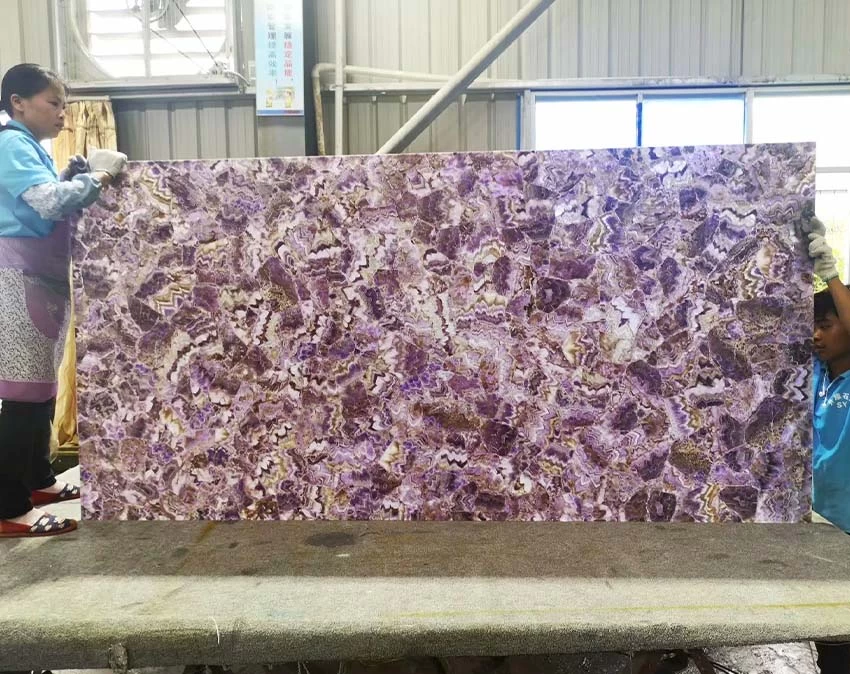 紫水晶宝石板批发